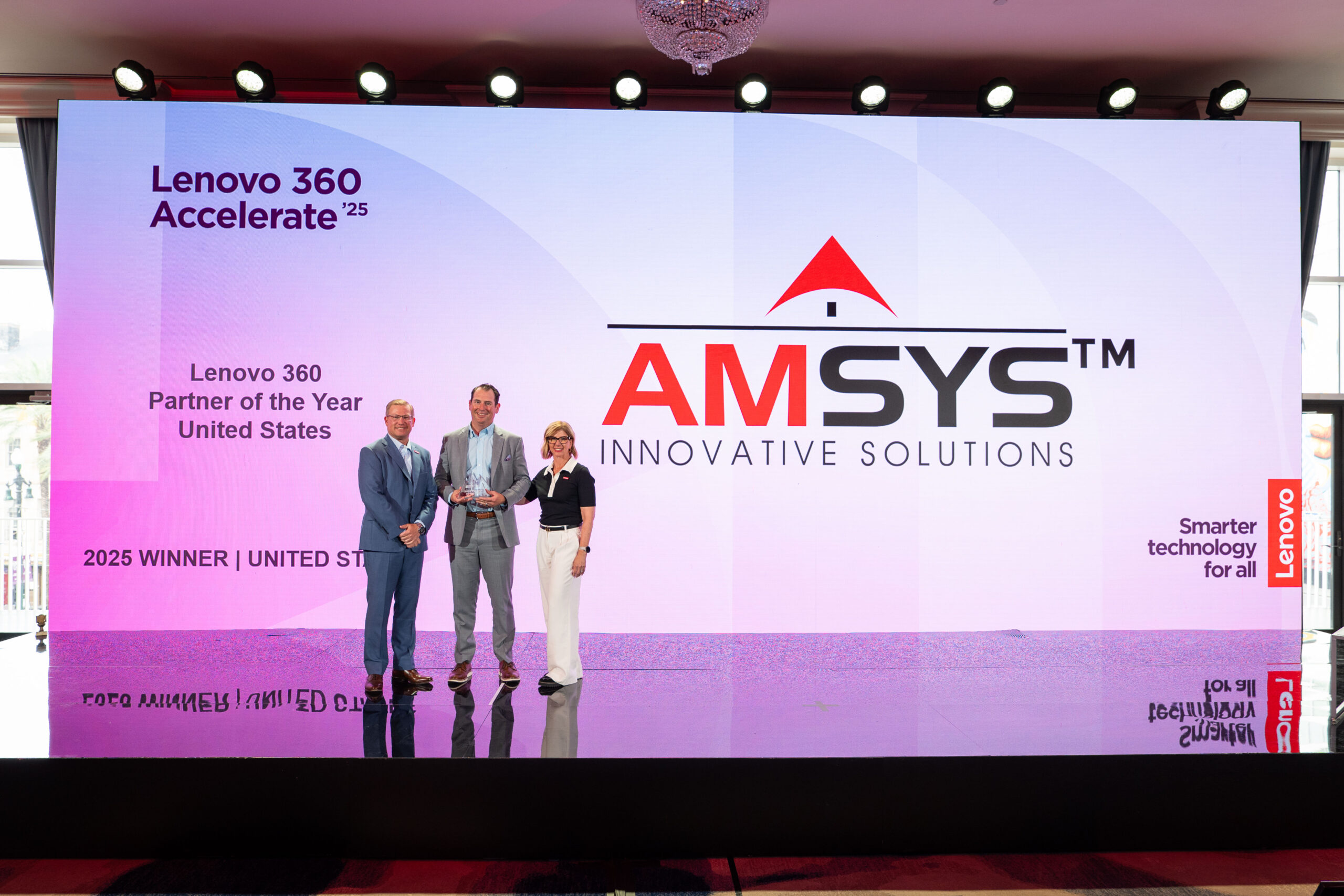 AMSYS Wins Lenovo U.S. Partner of the Year 2025 Award